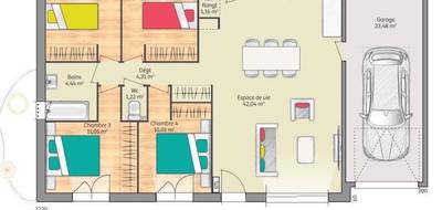 Programme terrain + maison à Laigné-en-Belin en Sarthe (72) de 92 m² à vendre au prix de 275000€ - 3