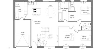 Programme terrain + maison à Ardentes en Indre (36) de 95 m² à vendre au prix de 199650€ - 4