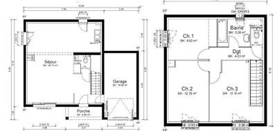 Programme terrain + maison à Bellegarde-en-Forez en Loire (42) de 94 m² à vendre au prix de 231500€ - 2