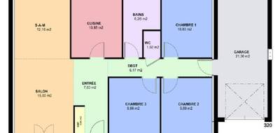 Programme terrain + maison à Boust en Moselle (57) de 97 m² à vendre au prix de 384400€ - 4