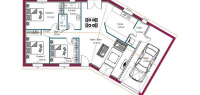 Programme terrain + maison à Pont-l'Abbé-d'Arnoult en Charente-Maritime (17) de 87 m² à vendre au prix de 233262€ - 3