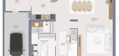 Programme terrain + maison à Ouarville en Eure-et-Loir (28) de 150 m² à vendre au prix de 336475€ - 4
