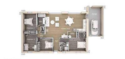Programme terrain + maison à Montbazin en Hérault (34) de 115 m² à vendre au prix de 425000€ - 4
