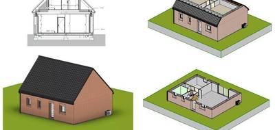 Programme terrain + maison à Noyelles-lès-Vermelles en Pas-de-Calais (62) de 60 m² à vendre au prix de 179880€ - 3