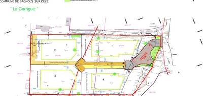 Terrain seul à Bagnols-sur-Cèze en Gard (30) de 1028 m² à vendre au prix de 111000€ - 2