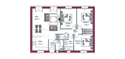 Programme terrain + maison à Saint-Cybranet en Dordogne (24) de 78 m² à vendre au prix de 196964€ - 4