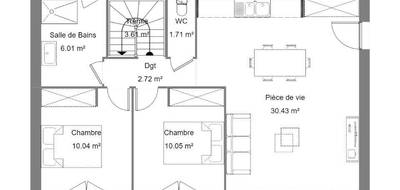 Programme terrain + maison à Draguignan en Var (83) de 75 m² à vendre au prix de 323000€ - 3