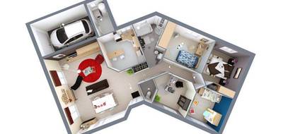 Programme terrain + maison à Saint-Germain-et-Mons en Dordogne (24) de 95 m² à vendre au prix de 236860€ - 3