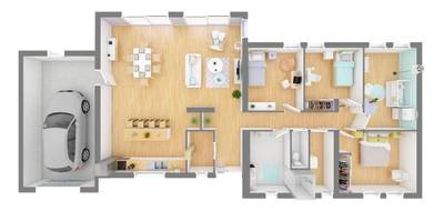Programme terrain + maison à Marmagne en Cher (18) de 85 m² à vendre au prix de 250068€ - 4