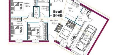 Programme terrain + maison à Trélissac en Dordogne (24) de 80 m² à vendre au prix de 189008€ - 4
