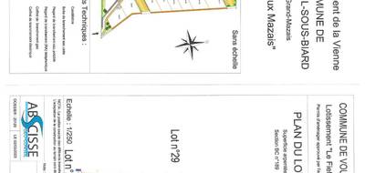 Terrain seul à Vouneuil-sous-Biard en Vienne (86) de 567 m² à vendre au prix de 56500€ - 2