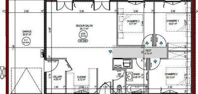Programme terrain + maison à Gondrin en Gers (32) de 80 m² à vendre au prix de 141606€ - 1