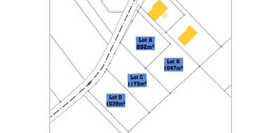 Terrain seul à Champigny en Rochereau en Vienne (86) de 1173 m² à vendre au prix de 22900€ - 2