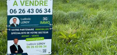 Terrain seul à Hébécourt en Somme (80) de 367 m² à vendre au prix de 70000€ - 1