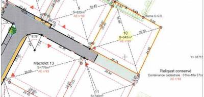 Terrain seul à Cologne en Gers (32) de 645 m² à vendre au prix de 65000€ - 1