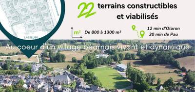 Terrain seul à Pau en Pyrénées-Atlantiques (64) de 888 m² à vendre au prix de 64000€ - 1
