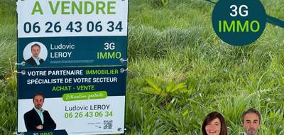 Terrain seul à Hébécourt en Somme (80) de 367 m² à vendre au prix de 63000€ - 1