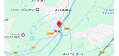 Terrain seul à Fillé en Sarthe (72) de 489 m² à vendre au prix de 49000€ - 2