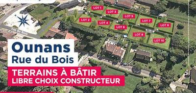 Terrain seul à Ounans en Jura (39) de 475 m² à vendre au prix de 32300€ - 1