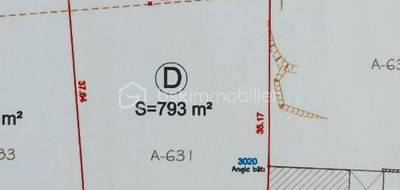 Terrain seul à Roquessels en Hérault (34) de 793 m² à vendre au prix de 102600€ - 1