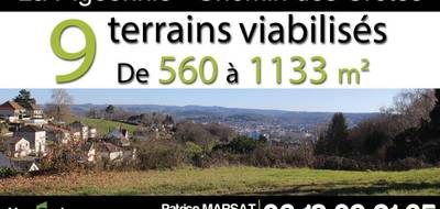 Terrain seul à Brive-la-Gaillarde en Corrèze (19) de 601 m² à vendre au prix de 70000€ - 1