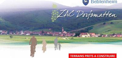 Terrain seul à Beblenheim en Haut-Rhin (68) de 426 m² à vendre au prix de 120000€ - 1
