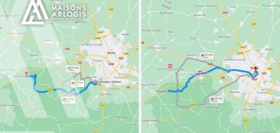 Terrain seul à Reims en Marne (51) de 1046 m² à vendre au prix de 110000€ - 2