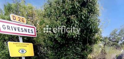 Terrain seul à Grivesnes en Somme (80) de 3067 m² à vendre au prix de 139000€ - 3