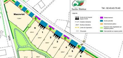 Terrain seul à Bazouges Cré sur Loir en Sarthe (72) de 526 m² à vendre au prix de 19500€ - 1