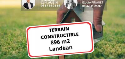 Terrain seul à Landéan en Ille-et-Vilaine (35) de 896 m² à vendre au prix de 32483€ - 1