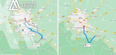 Terrain seul à Reims en Marne (51) de 530 m² à vendre au prix de 141828€ - 2