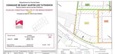Terrain seul à Saint-Martin-lez-Tatinghem en Pas-de-Calais (62) de 408 m² à vendre au prix de 75000€ - 2