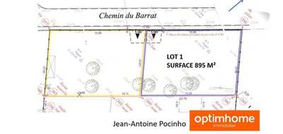 Terrain seul à Saint-Lys en Haute-Garonne (31) de 895 m² à vendre au prix de 140000€ - 1