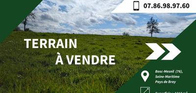 Terrain seul à Saint-Saëns en Seine-Maritime (76) de 1212 m² à vendre au prix de 42500€ - 1