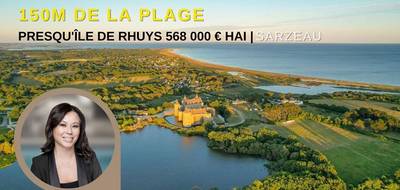 Terrain seul à Sarzeau en Morbihan (56) de 1287 m² à vendre au prix de 568000€ - 1