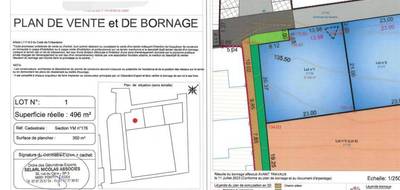 Terrain seul à Quistinic en Morbihan (56) de 496 m² à vendre au prix de 46900€ - 1