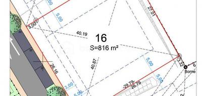 Terrain seul à Montbeton en Tarn-et-Garonne (82) de 815 m² à vendre au prix de 87000€ - 1