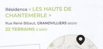 Terrain seul à Grandvilliers en Oise (60) de 510 m² à vendre au prix de 44100€ - 2