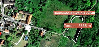 Terrain seul à Coulombs-en-Valois en Seine-et-Marne (77) de 3650 m² à vendre au prix de 45000€ - 2