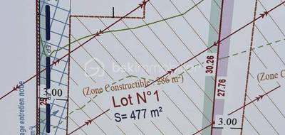 Terrain seul à Béziers en Hérault (34) de 477 m² à vendre au prix de 159450€ - 2