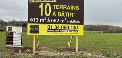Terrain seul à Hénonville en Oise (60) de 613 m² à vendre au prix de 111000€ - 2