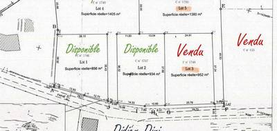 Terrain seul à Reuilly en Indre (36) de 856 m² à vendre au prix de 22500€ - 2