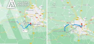 Terrain seul à Coulommes-la-Montagne en Marne (51) de 460 m² à vendre au prix de 119000€ - 2
