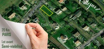 Terrain seul à Villejust en Essonne (91) de 337 m² à vendre au prix de 180000€ - 2