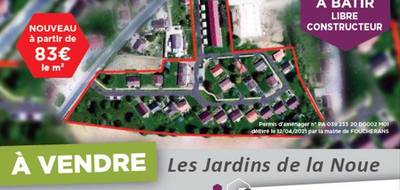 Terrain seul à Foucherans en Jura (39) de 850 m² à vendre au prix de 70300€ - 1