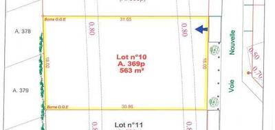 Terrain seul à Pernes en Pas-de-Calais (62) de 563 m² à vendre au prix de 59500€ - 1