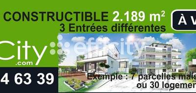 Terrain seul à Vichy en Allier (03) de 2189 m² à vendre au prix de 400000€ - 1