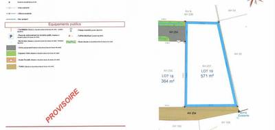 Terrain seul à Nouvelle-Église en Pas-de-Calais (62) de 571 m² à vendre au prix de 80000€ - 3