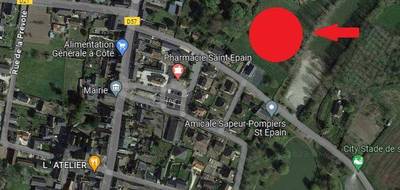 Terrain seul à Saint-Épain en Indre-et-Loire (37) de 529 m² à vendre au prix de 54500€ - 2