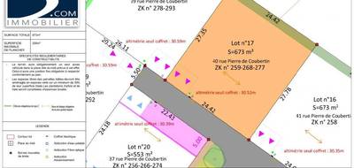 Terrain seul à Saint-Porchaire en Charente-Maritime (17) de 620 m² à vendre au prix de 60800€ - 2